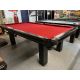 Majestic 8 foot pool table demonstrator floor model with Black finish 3/4  inch slate Code : TABLE426MAJ8P
Made in Canada with solid North American wood and engineered wood, genuine leather pockets and 3/4 natural quarried slate. 
Includes a 25 year war