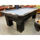 Majestic Billiards Frontenac Black 8 foot used pool table with natural quarried slate Code : TABLE452MAJ8P 
Made almost entirely of North American and European Hardwood, MDF legs with natural wood veneer, genuine leather pockets. 
Includes a one year wa